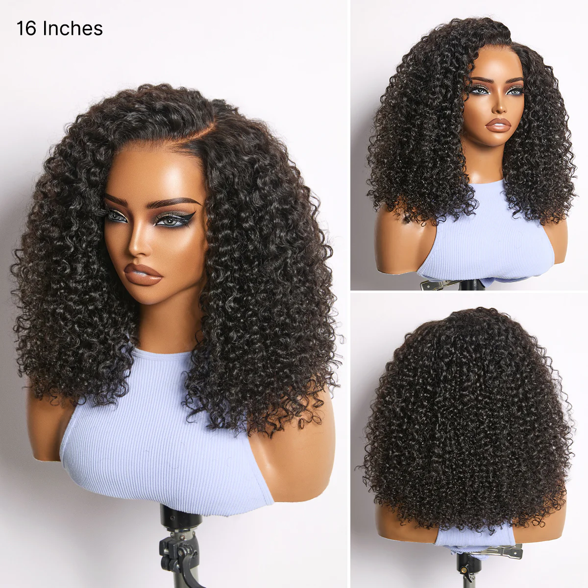 180% Density Kinky Curly PartingMax Glueless 7x6 Closure HD Lace Wig Pre-Cut Lace Flexi-Fit Drawstring Cap - Image 5