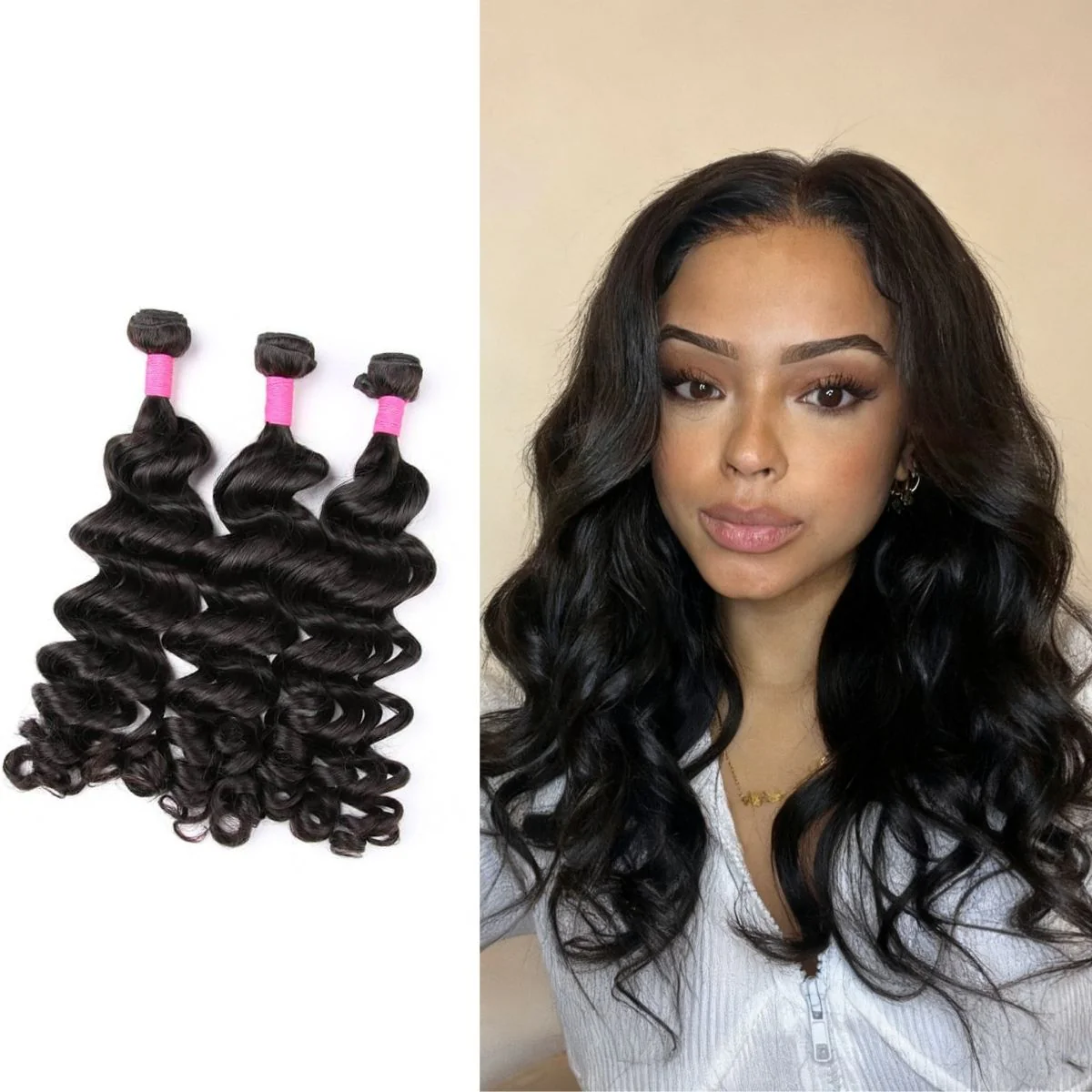 3pcs Body Wave / Water Wave / Deep Wave / Yaki Straight / Silky Straight 100% Virgin Human Hair Bundles - Image 11