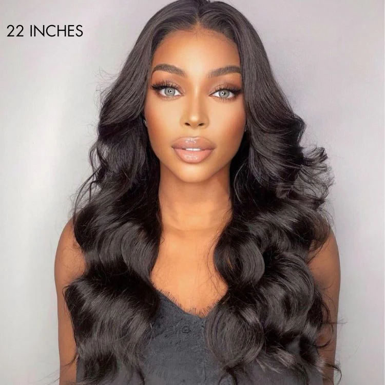 Breathable Cap Loose Body Wave Glueless 5x5 Upgraded Lace Front Mid Part Long Wig - US Only - Image 2