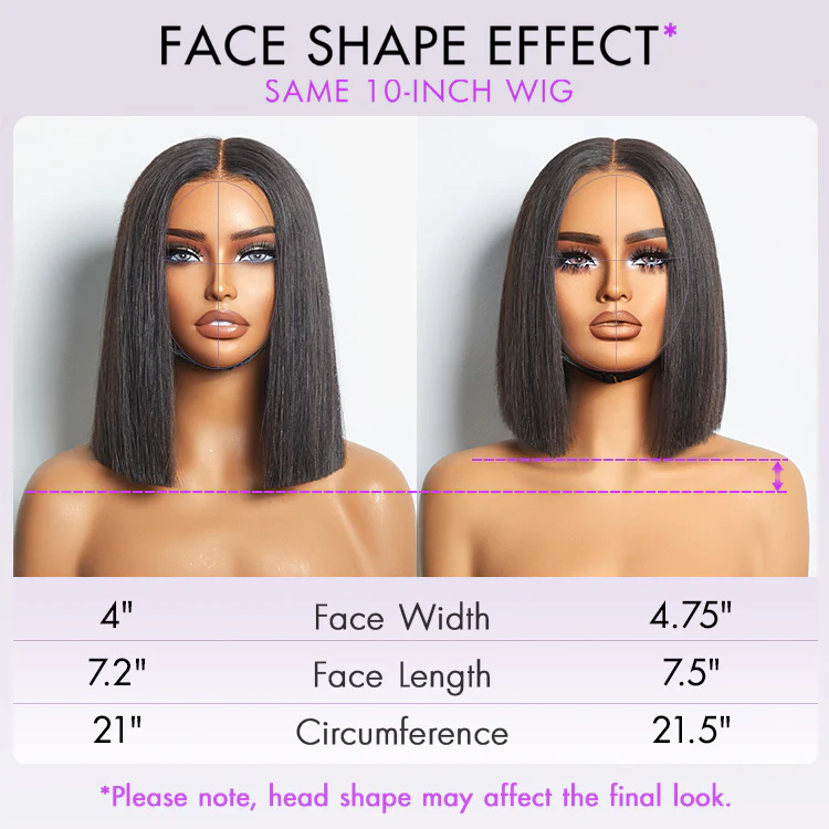 Glueless 4x4 Closure Undetectable HD Lace Bob Wig 100% Human Hair | Pre-bleached Knots - US Only - Image 10