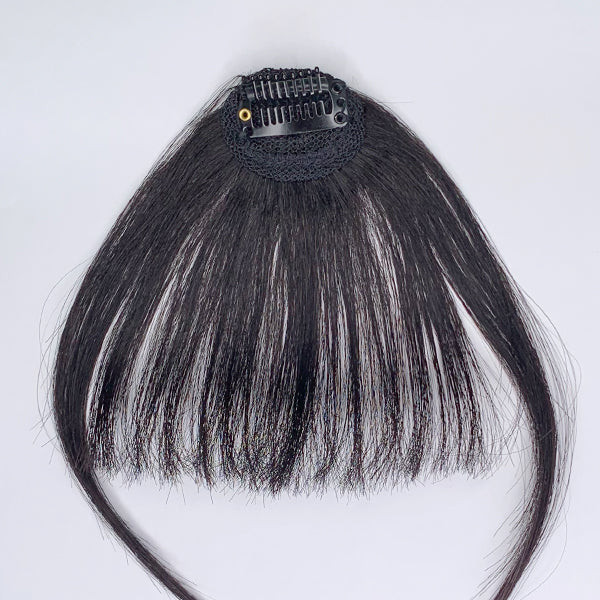 100% Real Human Hair Clip in Bangs Human Hair Extensions - Image 6