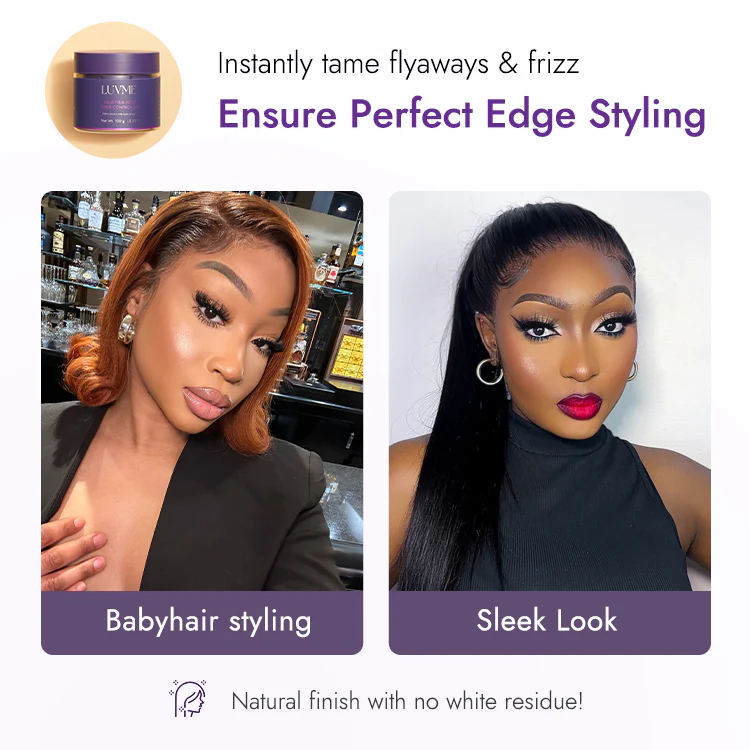 US Only | 1pc Edge Control Gel, 24h Long-Lasting Hold, for Flyaways and Sleek Styles - Image 3