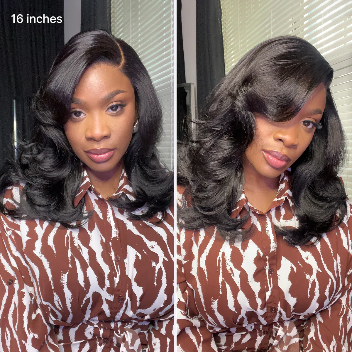 Effortlessly Chic Butterfly Cut Layered Wavy Glueless HD Minimalist Lace Short Wig - Image 6