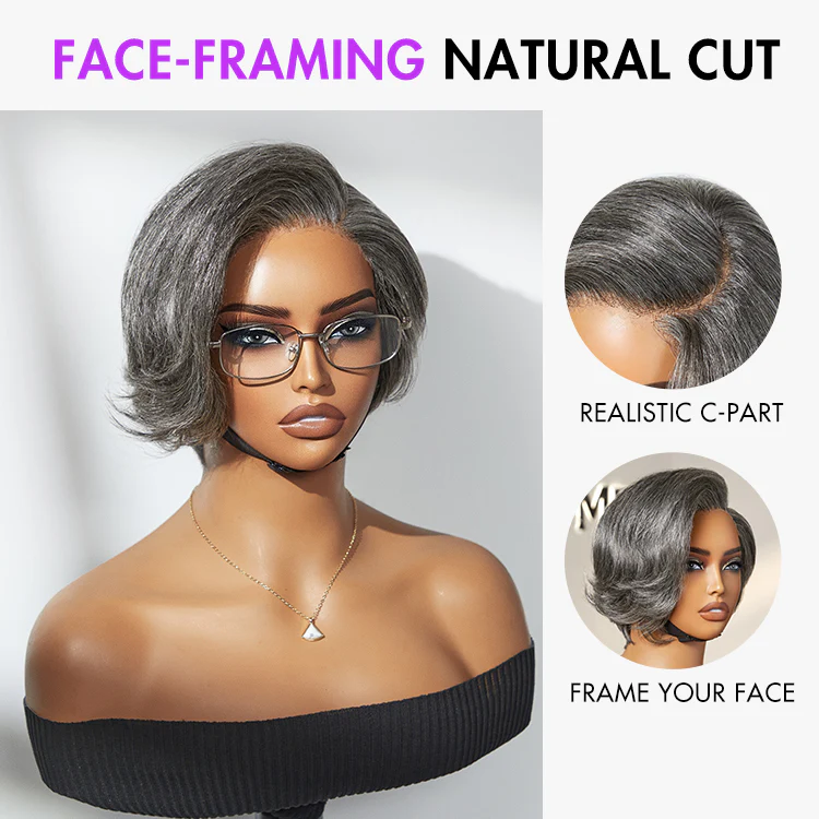 Exclusive Sale | Mature Boss Style Affordable Pre-styled Short Pixie Cut Glueless HD Lace Wig Pre-Cut Lace - Image 7