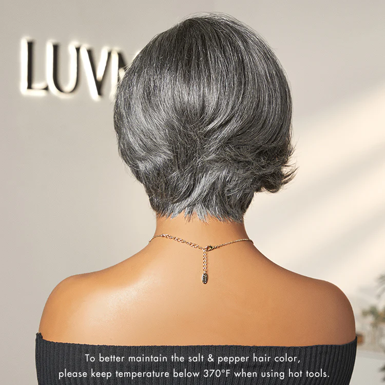 Exclusive Sale | Mature Boss Style Affordable Pre-styled Short Pixie Cut Glueless HD Lace Wig Pre-Cut Lace - Image 8