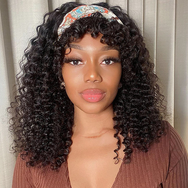 Throw On & Go Deep Wave No Lace Glueless Long Headband Wig 100% Human Hair - US Only - Image 6