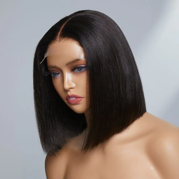 Ion Perm Ultra Straight Glueless Minimalist HD Lace Bob Wig Ready To Go - Image 4