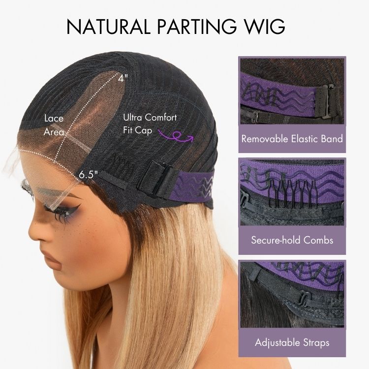 Luvme All-Day Comfort™ Wig 200% Density Brown Highlight Loose Body Wave Glueless Minimalist HD Lace Wig Pre-Cut Lace - Image 13