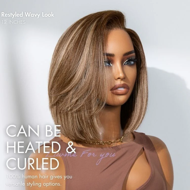 Luvme All-Day Comfort™ Wig Highlight Blunt Cut Bob Glueless Minimalist HD Lace Wig Pre-Cut Lace - Image 4