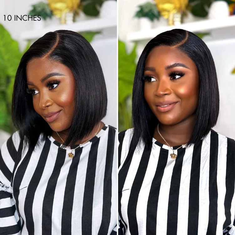 Luvme All-Day Comfort™ Wig Blunt Cut Bob Glueless Minimalist HD Lace Short Human Hair Wig Pre-Cut Lace - Image 3