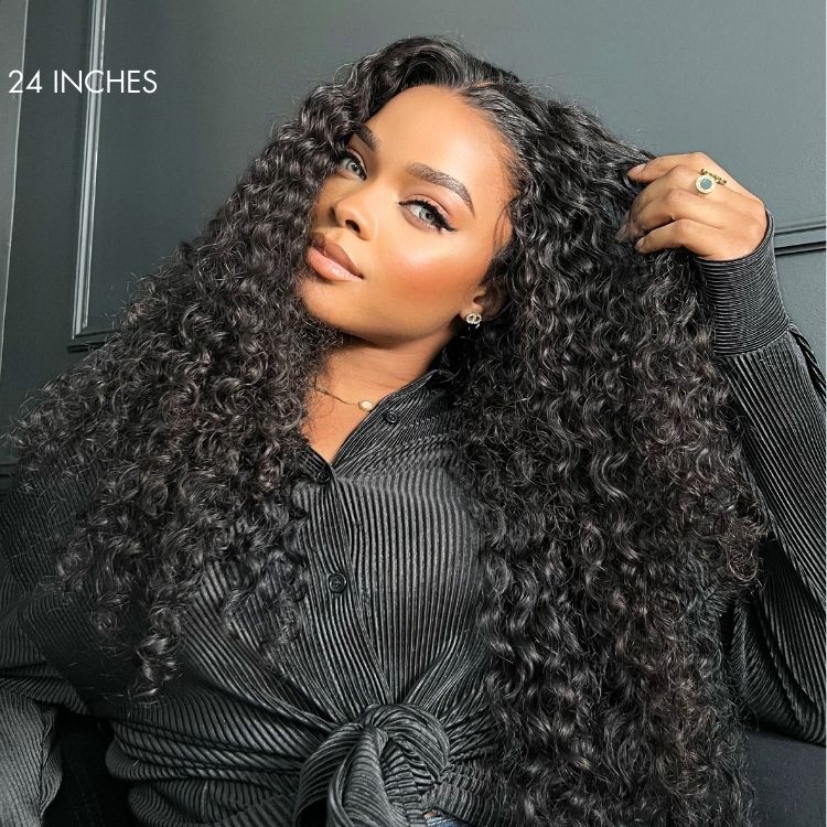 Luvme Flexiwig™ PreMax Wigs | Water Wave Flexi-Fit Invisi Drawstring Cap 360 Lace Long Curly Wig Pre-Cut Lace - Image 2