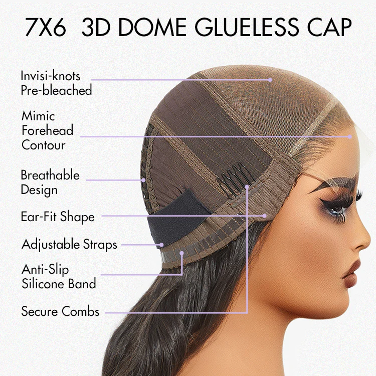 Luvme Hair PartingMax Glueless Wig Ombre Brown Loose Body Wave 7x6 Closure HD Lace Wig - US Only - Image 7