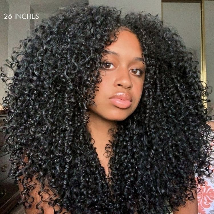 Luvme Too Easy Texture™ 3-In-1 Half Wig 180% Density Kinky Curly / Yaki Straight Glueless Flexi-Fit Drawstring Wig - Image 5