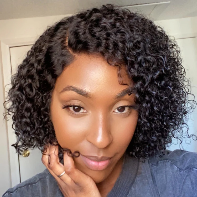 Luvmehair Short Cut Kinky Curly HD Lace Wig Pre-plucked - US Only - Image 2