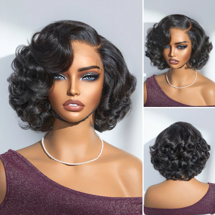 1 SEC INSTALL WIG | Mature Boss Brown Ombre Highlight / Natural Black Loose Wave Glueless Minimalist HD Lace Wig Pre-cut Lace - Image 3
