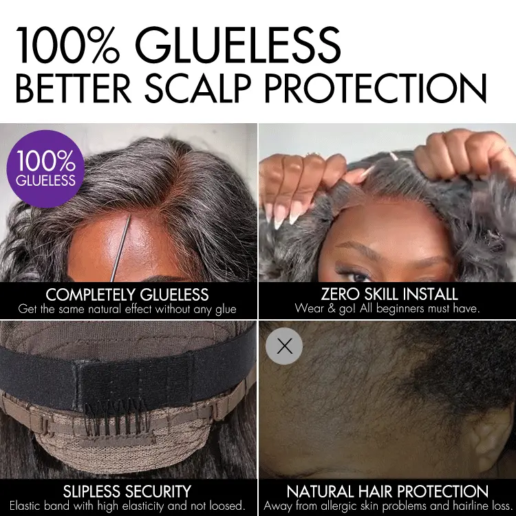 Mature Boss Salt and Pepper Bouncy Egg Curls Glueless Minimalist HD Lace Grey Wig - Image 7