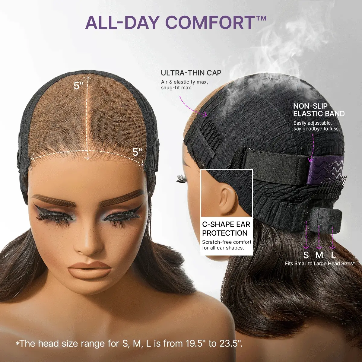 Eliana | RawMagic -  Chocolate Brown Silky Straight 5x5 Closure HD Lace Glueless Wig 100% Human Hair - Image 9