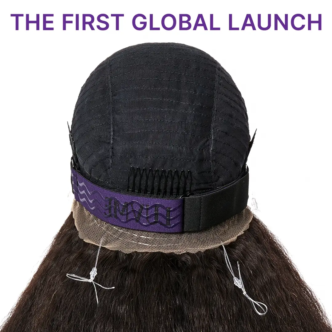 MyOwn-Fit™ 360 HD Lace Kinky Straight Wig Flexi-Fit Invisi Drawstring Cap & Pre-Cut Lace - Image 2
