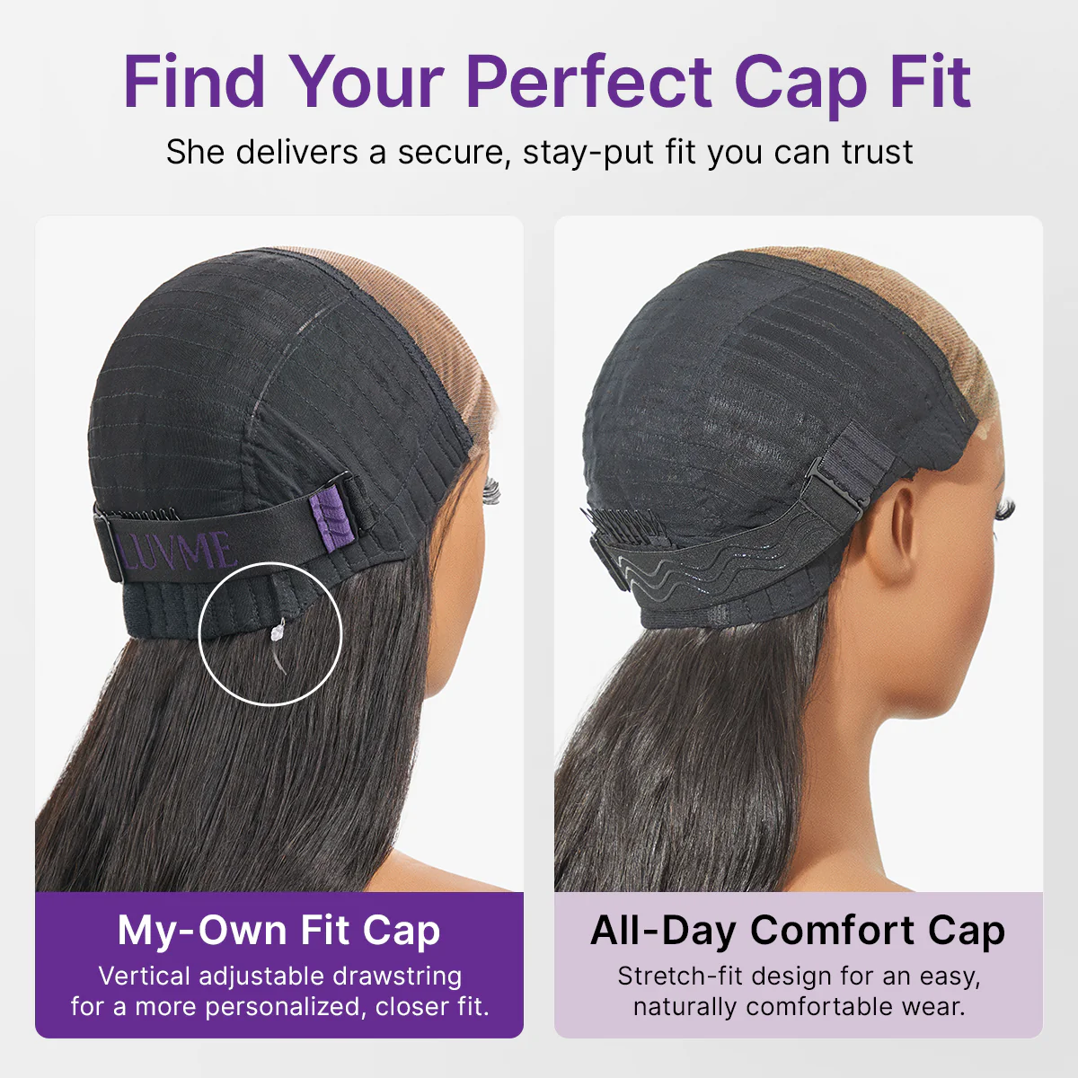 MyOwn-Fit™ PartingMax Glueless Personalized Comfort Wig 250% Density Bone Straight with Baby Hair 7x6 Closure HD Lace Wig Pre Cut & Plucked & Bleached Ready to Go - Image 10