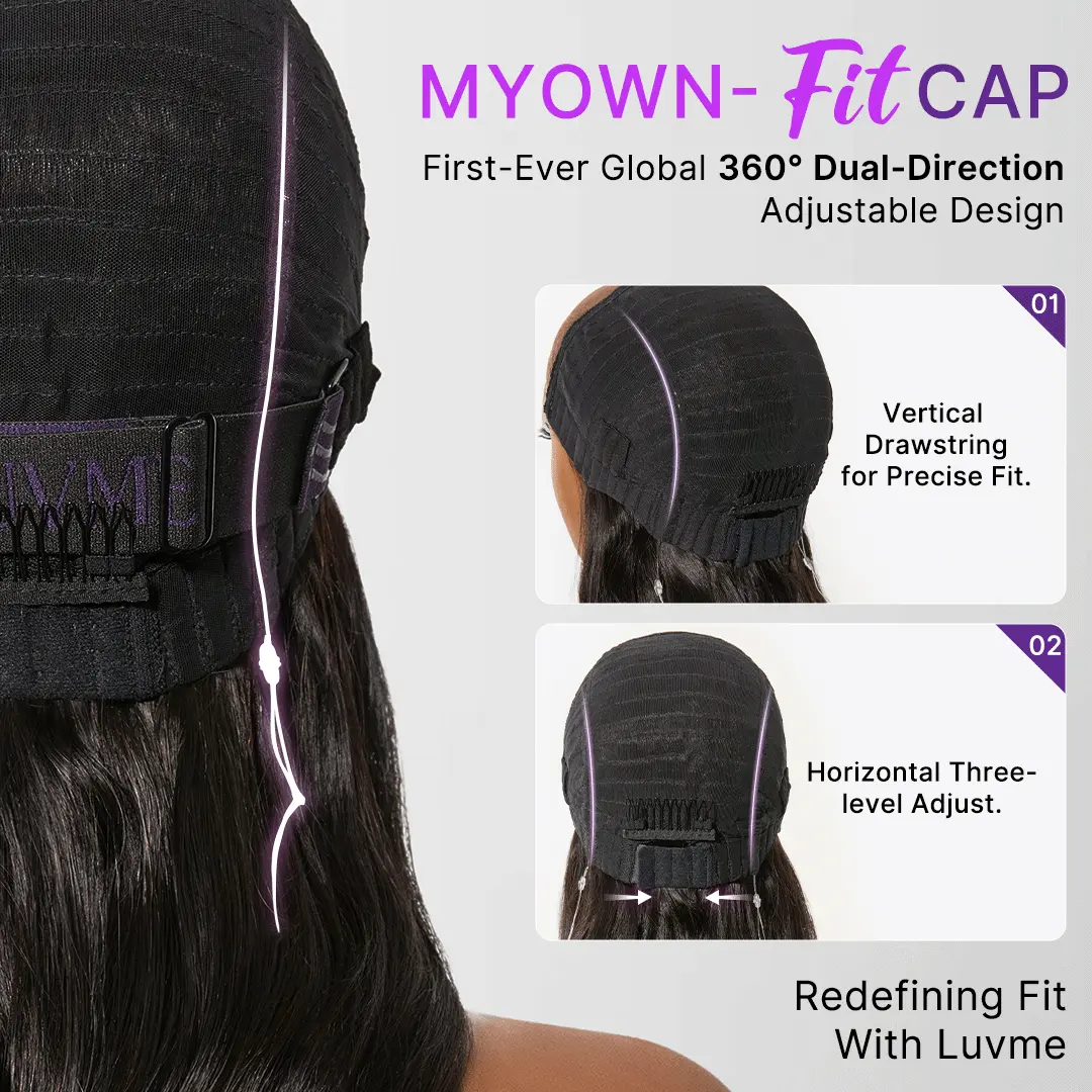 MyOwn-Fit™ PartingMax Glueless Personalized Comfort Wig 250% Density Bone Straight with Baby Hair 7x6 Closure HD Lace Wig Pre Cut & Plucked & Bleached Ready to Go - Image 6
