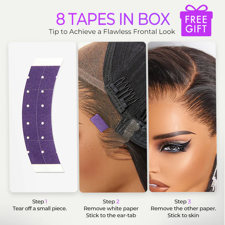 NatureMAX™ 200% Density Glueless 13x4 HD Lace Front Wig Ombre Brown Loose Wave Human Hair Wig Pre-Cut Lace Flexi-Fit Drawstring Cap - Image 8