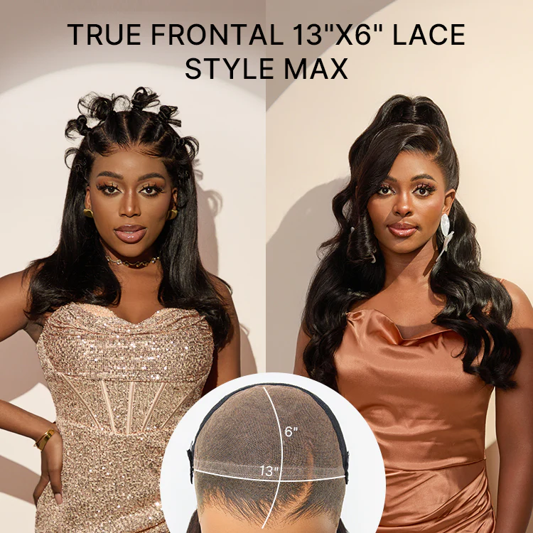 NatureMAX™ 200% Density Loose Wave Glueless 13x6 HD Lace Front Wig Human Hair Pre-Cut Lace Flexi-Fit Drawstring Cap - Image 3