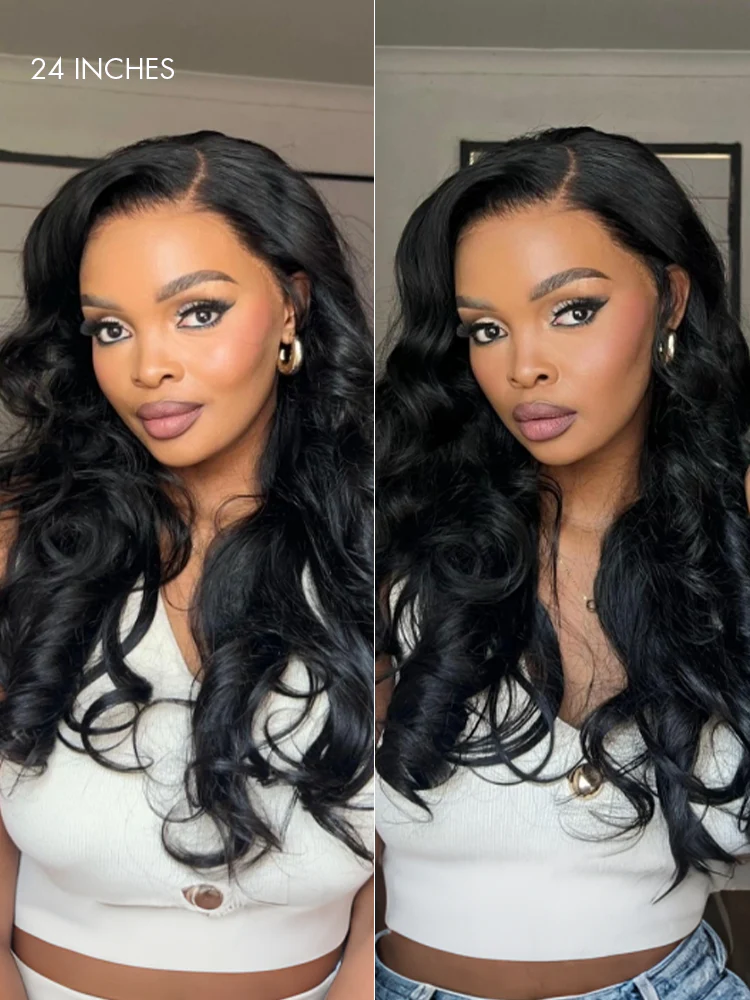 NatureMAX™ 200% Density Loose Wave Glueless 13x6 HD Lace Front Wig Human Hair Pre-Cut Lace Flexi-Fit Drawstring Cap - Image 6