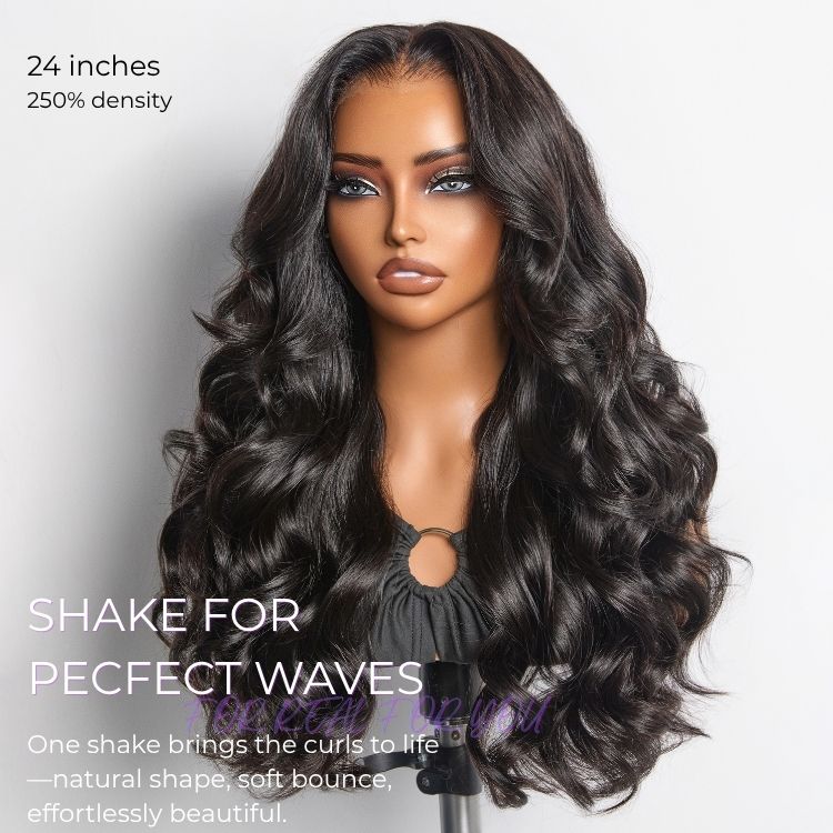NatureMAX™ 250% Density Loose Wave Glueless Ear-to-ear 13x4 HD Lace Front High Density Wig Pre-Cut Lace Flexi-Fit Drawstring Cap - Image 10