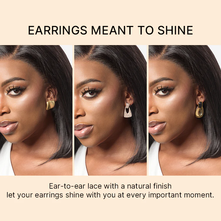 NatureMAX™ 250% Density Loose Wave Glueless Ear-to-ear 13x4 HD Lace Front High Density Wig Pre-Cut Lace Flexi-Fit Drawstring Cap - Image 6