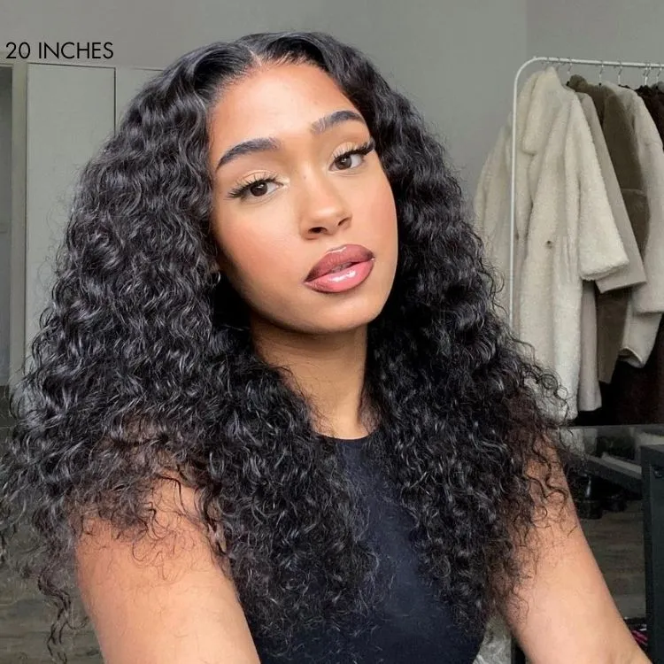 New Customers Only | Body Wave / Straight / Kinky / Deep Wave Human Hair U Part Wig - Image 10