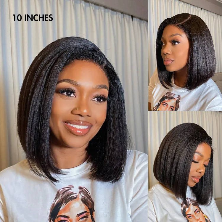 New Customers Only | Body Wave / Straight / Kinky / Deep Wave Human Hair U Part Wig - Image 9