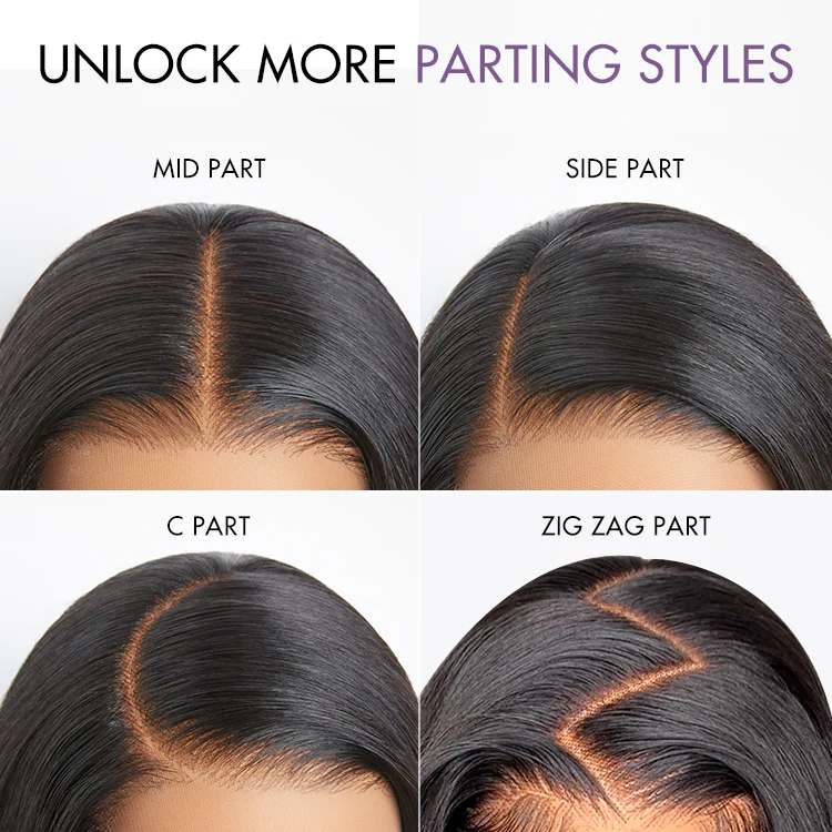 New Customers Only | Luvme All-Day Comfort™ Wig Layered Light Yaki Straight Glueless 7x6 Closure HD Lace Human Hair Wig Pre-Cut Lace - Image 9