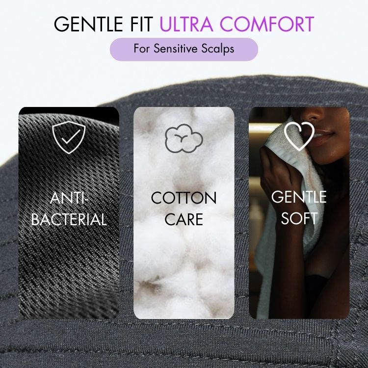 New Customers Only | Throw On & Go Short Cut with Bangs Wig Ultra Comfort Cotton Cap Glueless Wig Hair Loss Friendly - Image 6