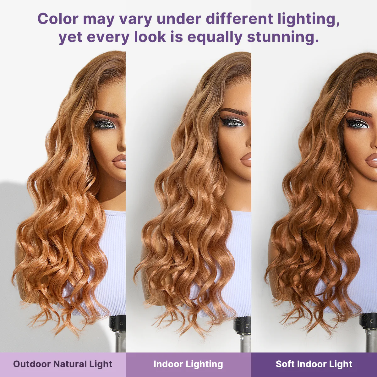 Ombre Ginger Loose Wave 180% Density Glueless 5x5 Closure HD Lace Wig Pre-Cut Lace Flexi-Fit Drawstring - Image 5