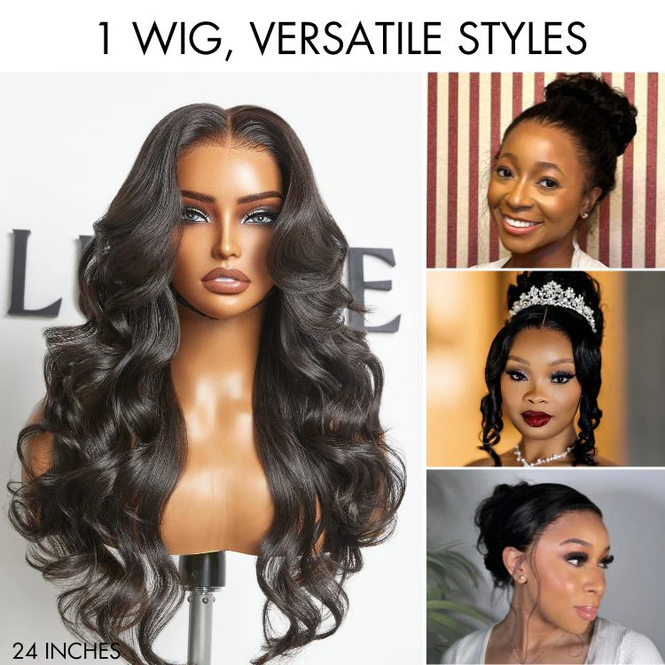 PreMax Wigs - Flexi-Fit Invisi Drawstring Cap 360 HD Lace Loose Body Wave Wig Restyle Friendly - US Only - Image 3