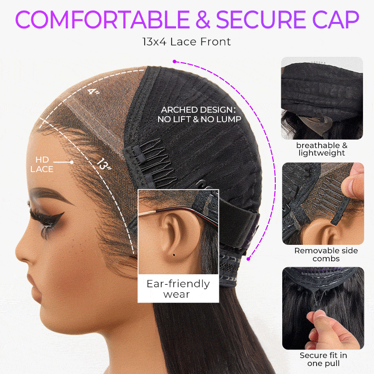 PreMax Wigs Super Natural Hairline Cream Blonde ombre Silky Blunt Cut Bob Glueless 13x4 Lace Front Human Hair Short Wig Pre-Cut Lace - Image 5