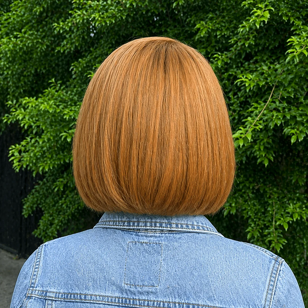 PreMax Wigs Super Natural Hairline Golden Brown Silky Blunt Cut Bob Glueless 13x4 Lace Front Human Hair Short Wig Pre-Cut Lace - Image 3