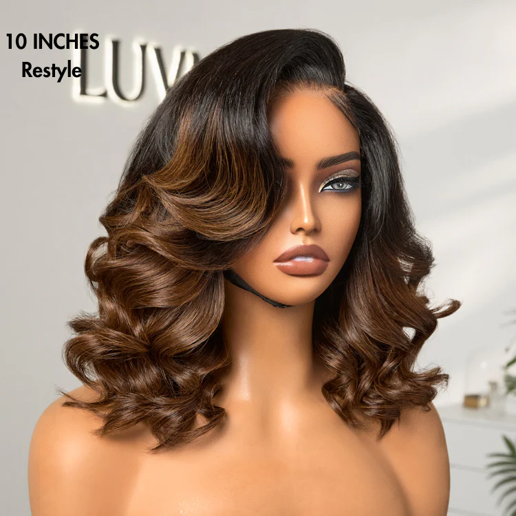 PreMax Wigs | Ombre Brown Loose Body Wave Glueless 5x5 Closure Lace Wig Pre-Cut Lace - US Only - Image 3
