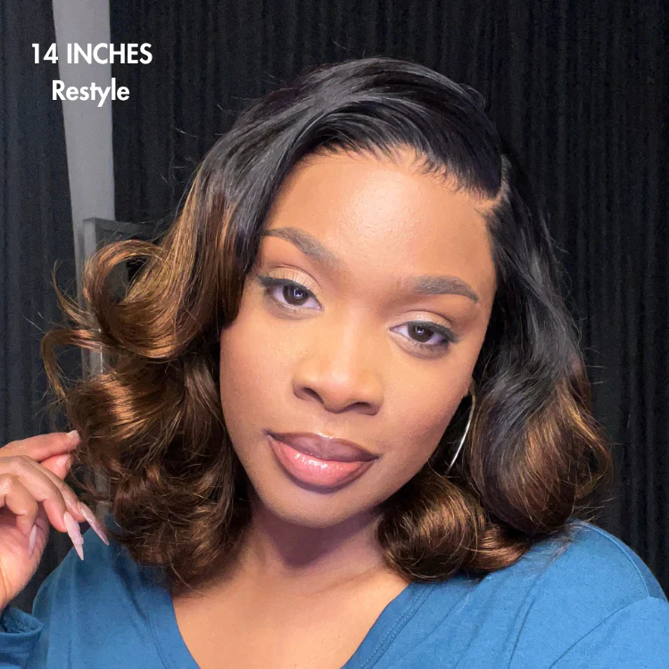 PreMax Wigs | Ombre Brown Loose Body Wave Glueless 5x5 Closure Lace Wig Pre-Cut Lace - US Only - Image 4