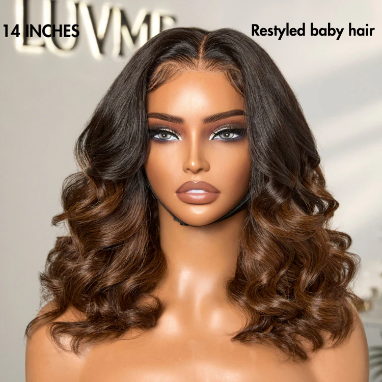 PreMax Wigs | Ombre Brown Loose Body Wave Glueless 5x5 Closure Lace Wig Pre-Cut Lace - US Only - Image 8