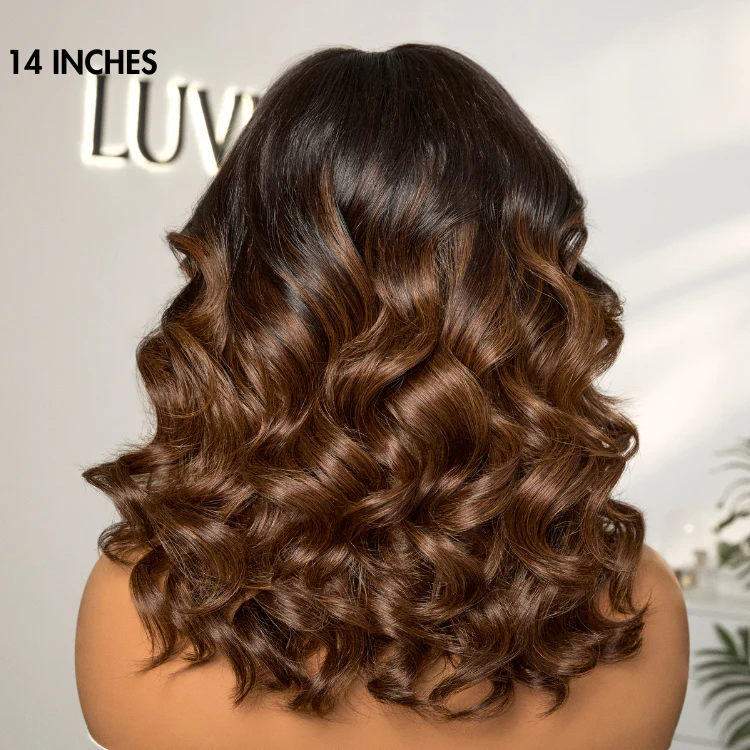 PreMax Wigs | Ombre Brown Loose Body Wave Glueless 5x5 Closure Lace Wig Pre-Cut Lace - US Only - Image 9