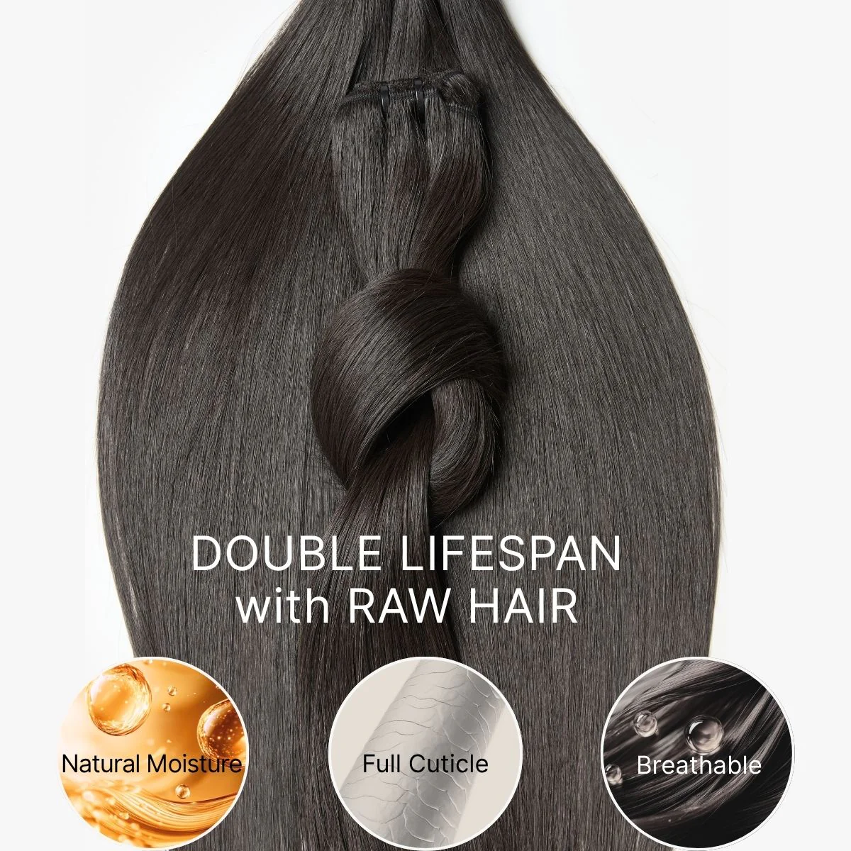 RawMagic Luxe Bundles - Silky Straight 100% Virgin Human Hair Bundles - Image 6