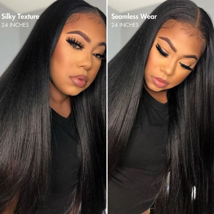 Silky Straight U Part Quick & Easy Affordable 100% Human Hair Wig - Image 2