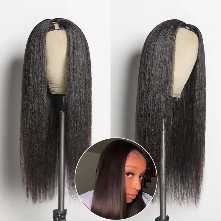 Tiktok Exclusive Deal | Luvme Too Easy Texture™ Wig 180% Density  Kinky Curly / Yaki Straight Glueless V Part Flexi-Fit Drawstring Wig - Image 9