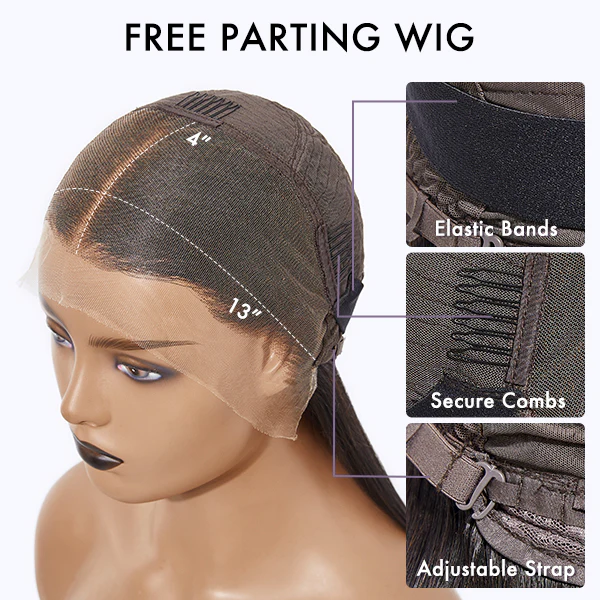 Luvme Hair 180% Density | Silky Straight 13x4 Frontal HD Lace Glueless Long Wig 100% Human Hair - US Only - Image 8