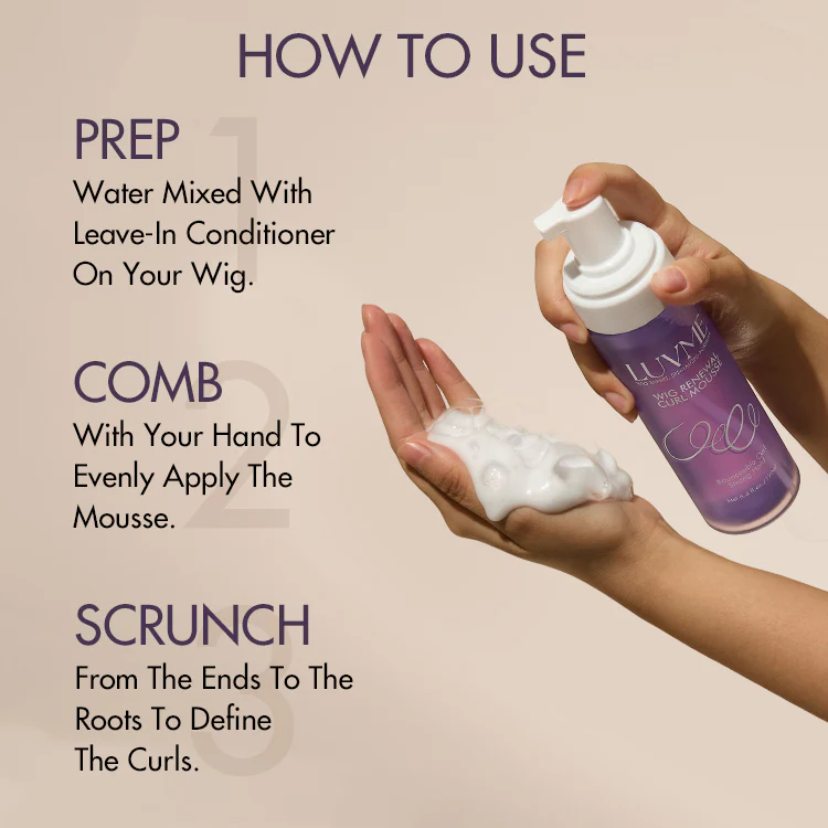 US Only | Wig Curl Mousse with Coconut Oil & Shea, Bounceable Curls, Strong Hold, Frizz Control Styling | Add-on Item - Image 5