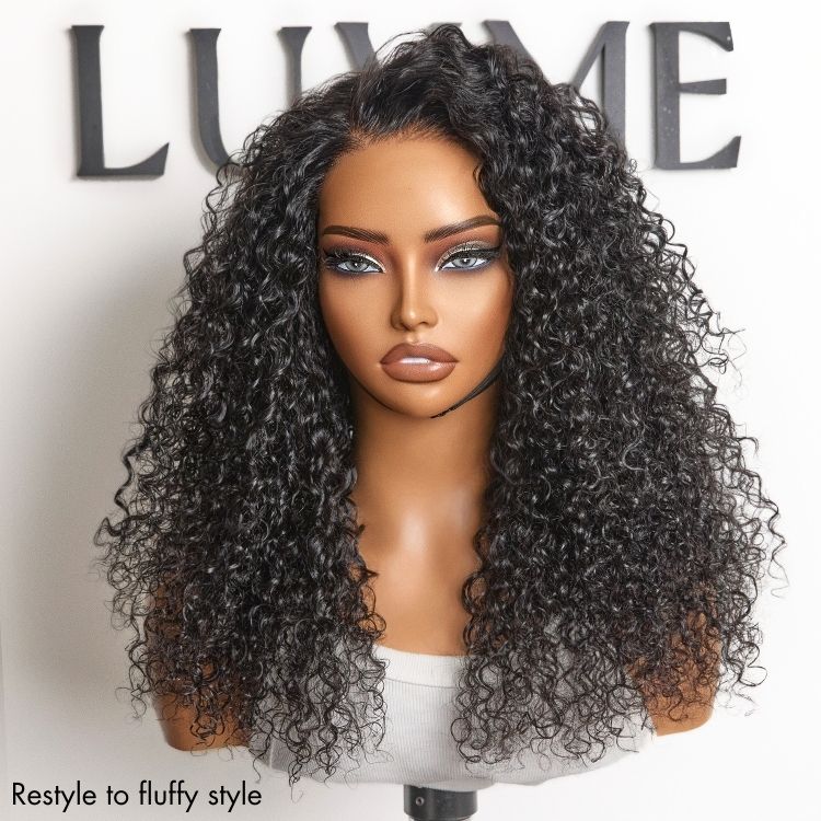 Water Wave Glueless 5x5 Closure Pre-Cut Lace Wet and Wavy Human Hair Wig - Image 5