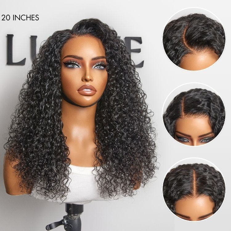 Water Wave Glueless 5x5 Closure Pre-Cut Lace Wet and Wavy Human Hair Wig - Image 6