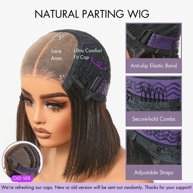 Water Wave Glueless 5x5 Closure Pre-Cut Lace Wet and Wavy Human Hair Wig - Image 9