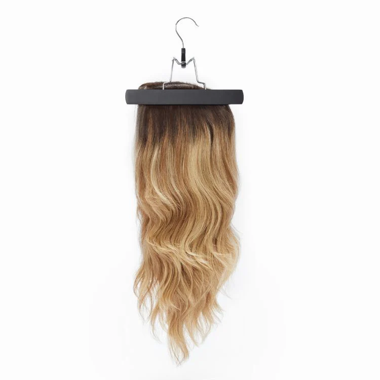1pc/2pcs Portable Hair Extension Storage Wig Bags with Anti-slip Wooden Hanger & Transparent Zip Up Closure, M/L Sizes - Image 4
